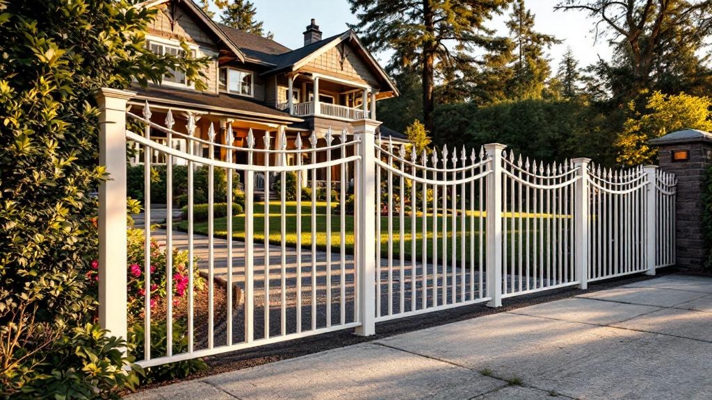 aluminum flat-top - 6-foot installation by fence contractor in Seattle, Washington