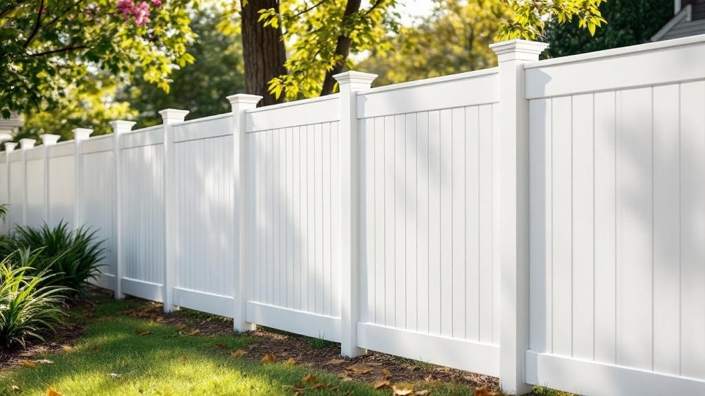 vinyl vinyl fence for low-maintenance boundary in Tennessee