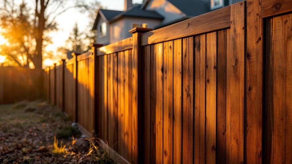 Redwood board-on-board - 6-foot installation by fence contractor in Denver, Colorado