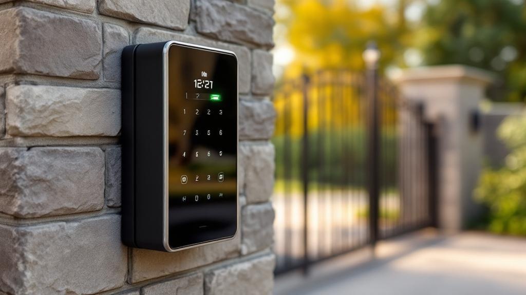 modern access control gate access control - professional installation by fence contractor in Nashville, Tennessee