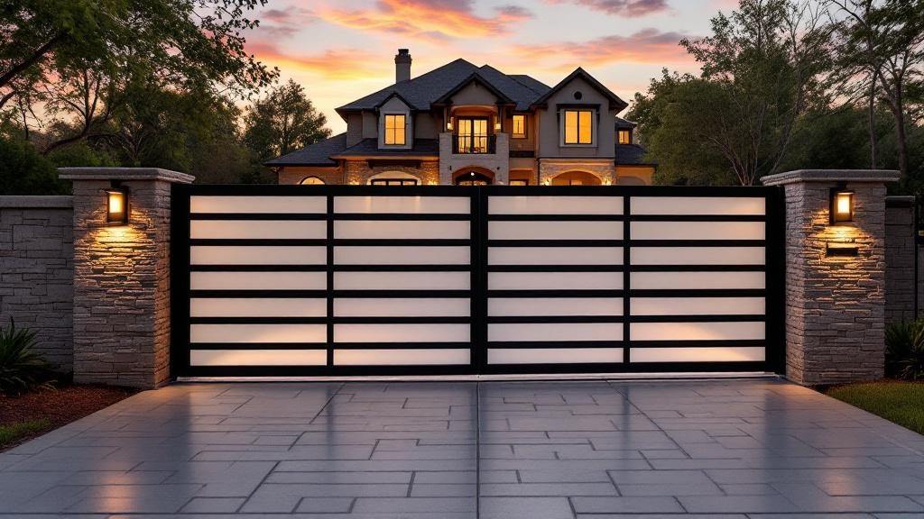 Professional driveway gate installation in Dallas - property entrance