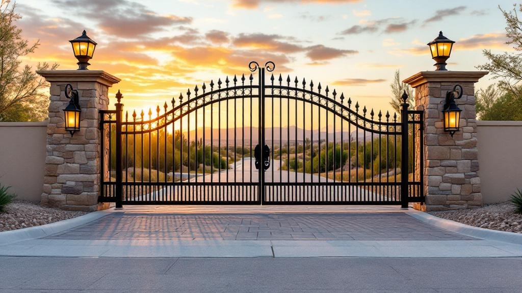 Las Vegas driveway gate contractor - quality steel work