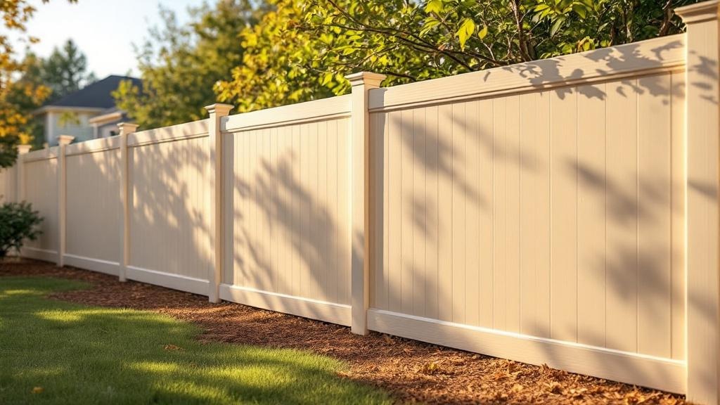 Professional vinyl fence installation in Raleigh - low-maintenance boundary