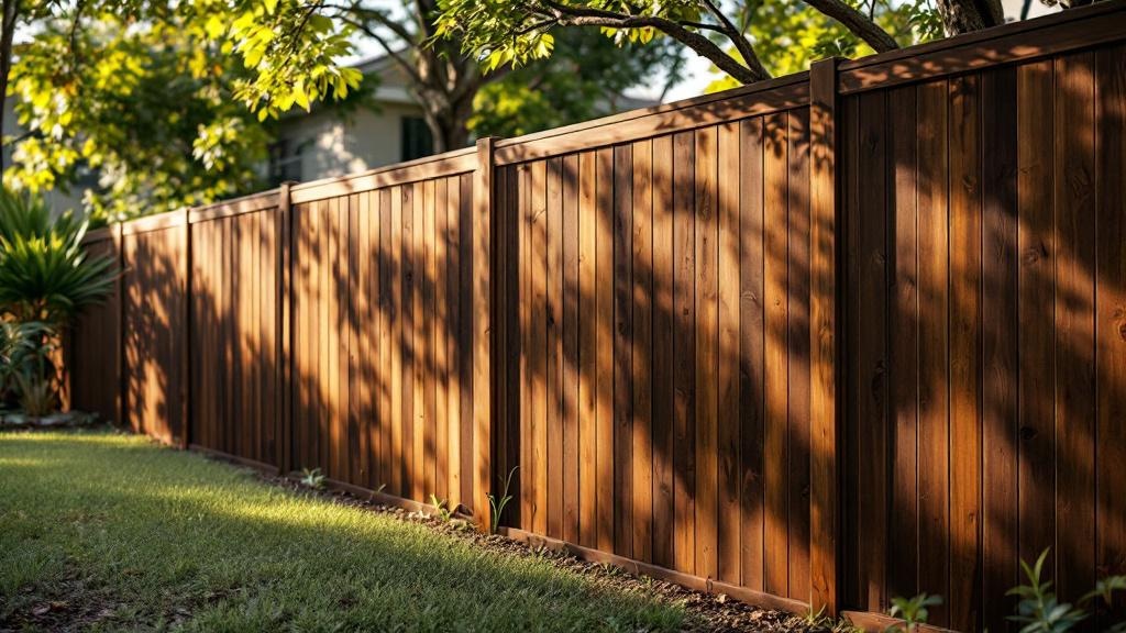 Professional wood privacy fence installation in Miami - backyard privacy