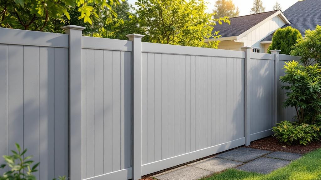 vinyl vinyl fence for low-maintenance boundary in Washington