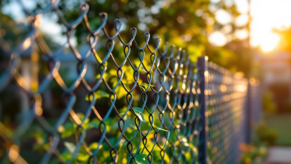 galvanized chain link diamond mesh - 6-foot installation by fence contractor in Miami, Florida