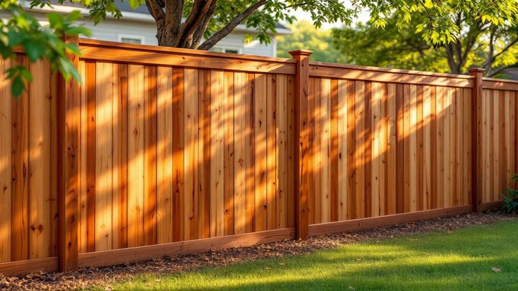 Professional wood privacy fence installation in Austin - backyard privacy