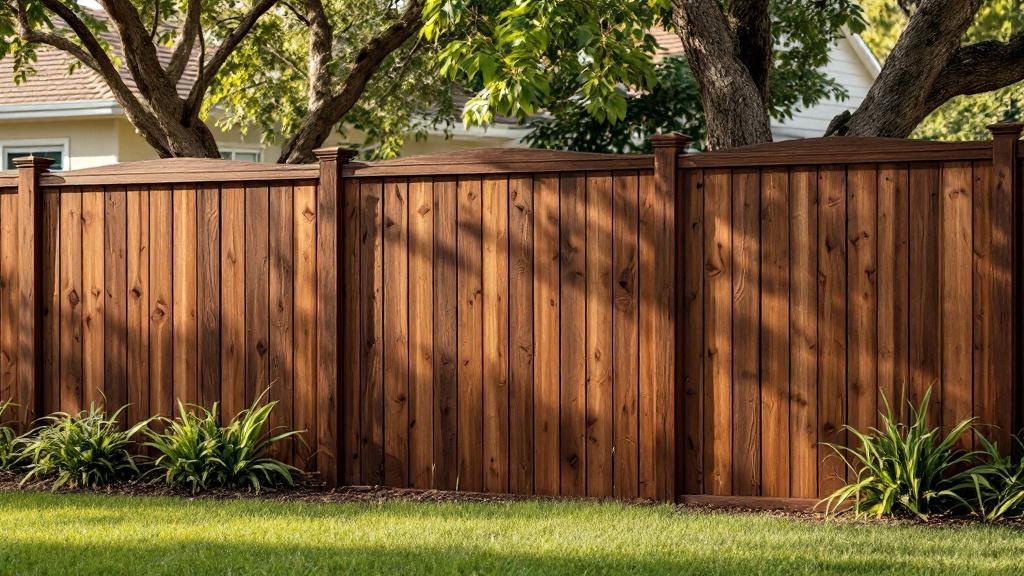 Pressure-Treated Pine dog-ear - 6-foot installation by fence contractor in Miami, Florida