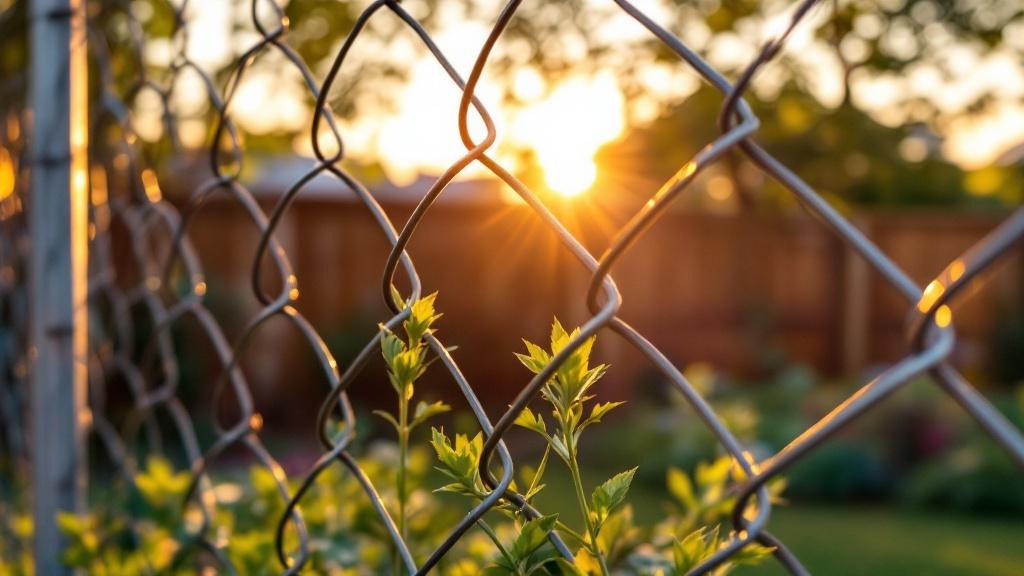 Professional chain link fence installation in Austin - garden protection