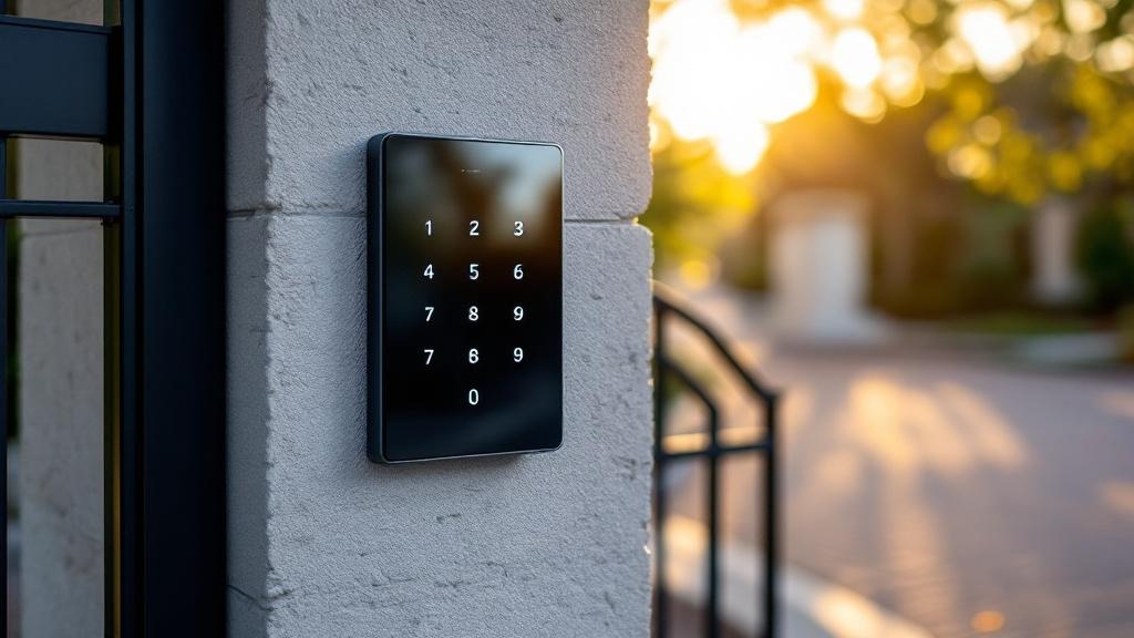 modern access control gate access control - professional installation by fence contractor in Tampa, Florida