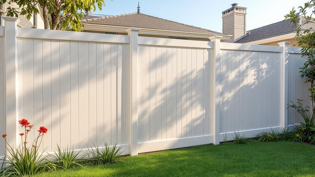 vinyl semi-privacy - 6-foot installation by fence contractor in San Diego, California