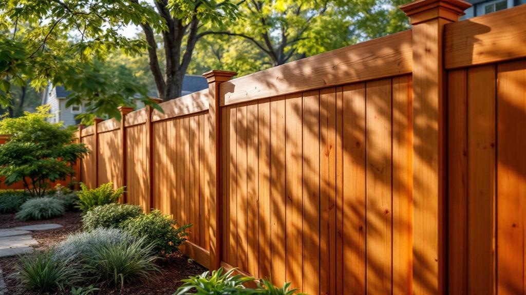 Professional wood privacy fence installation in Charlotte - backyard privacy