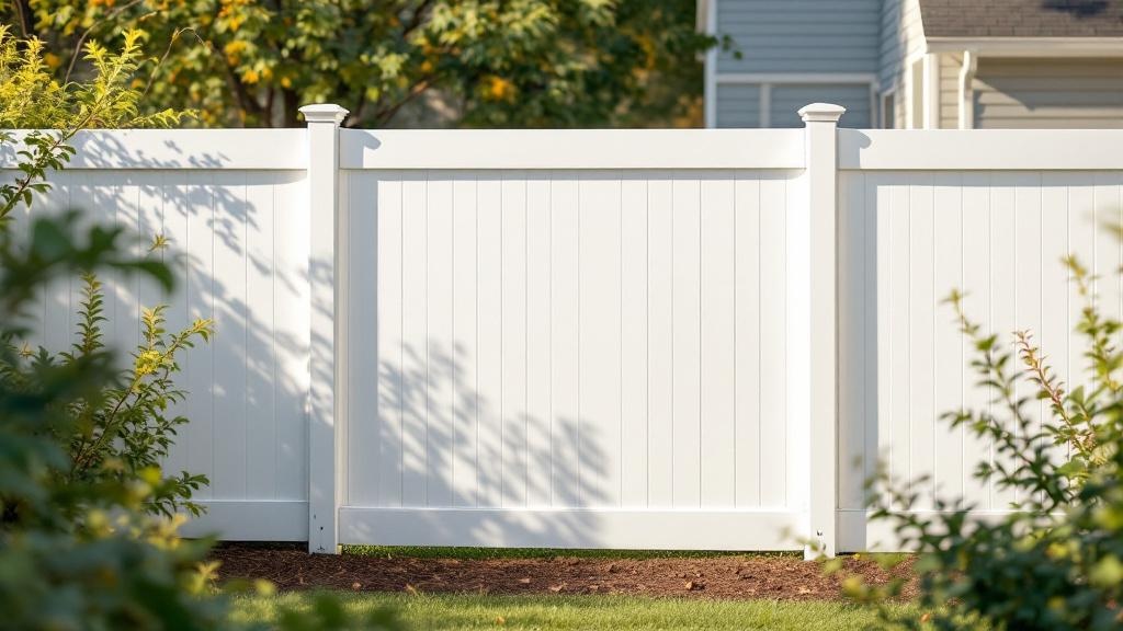 vinyl semi-privacy - 6-foot installation by fence contractor in Charlotte, North Carolina