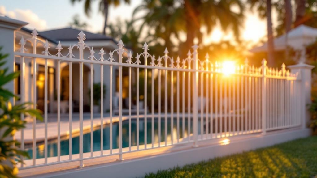 Miami aluminum fence contractor - quality aluminum work