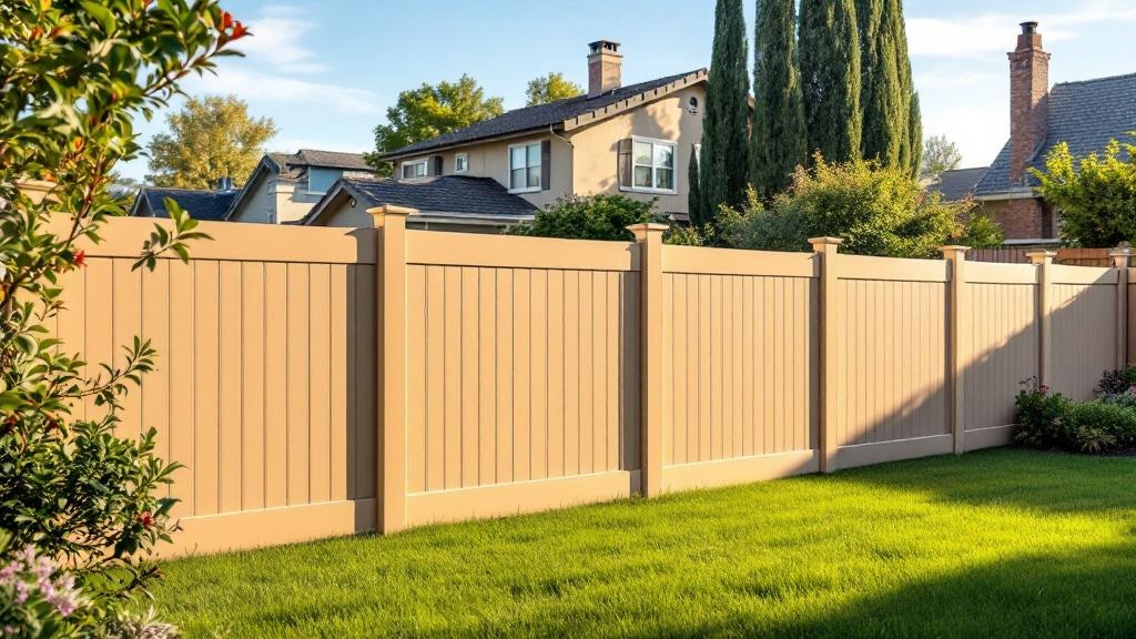 vinyl vinyl fence for low-maintenance boundary in Arizona