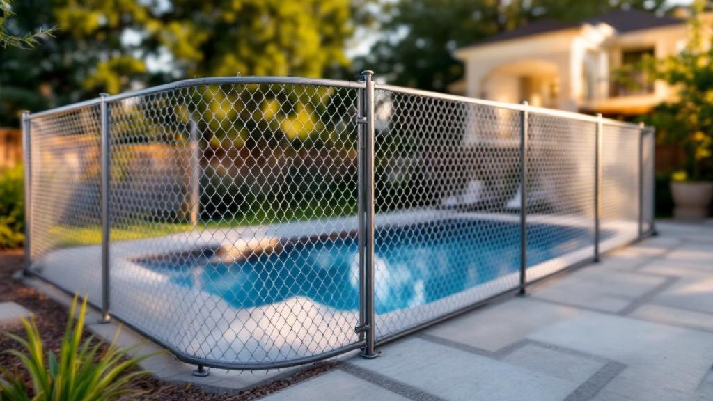 galvanized chain link diamond mesh - 5-foot installation by fence contractor in Dallas, Texas