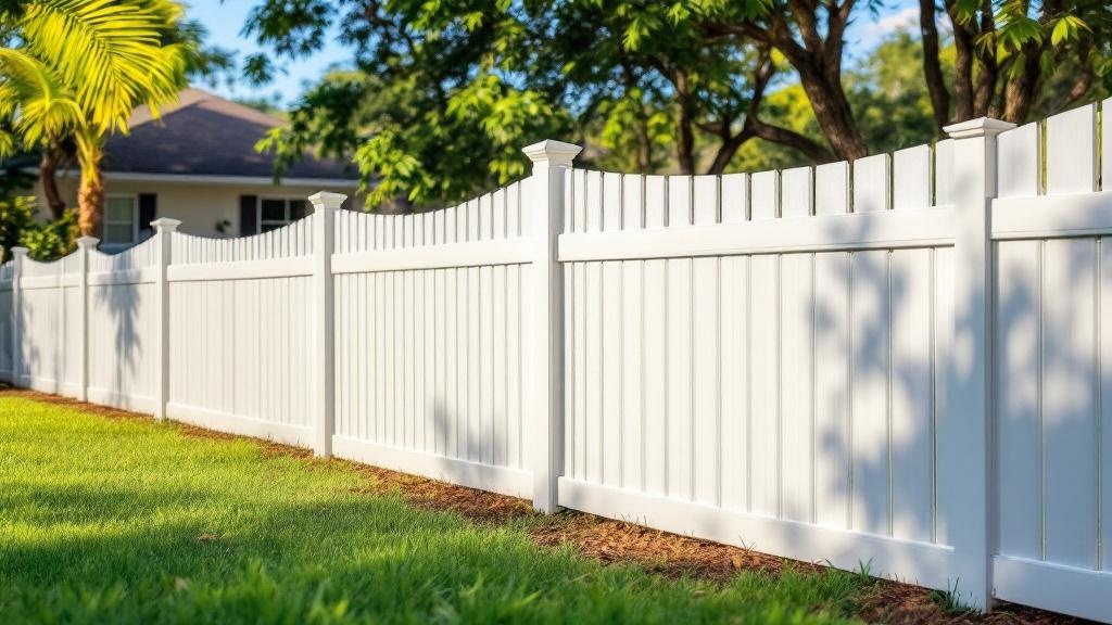 Professional vinyl fence installation in Miami - low-maintenance boundary