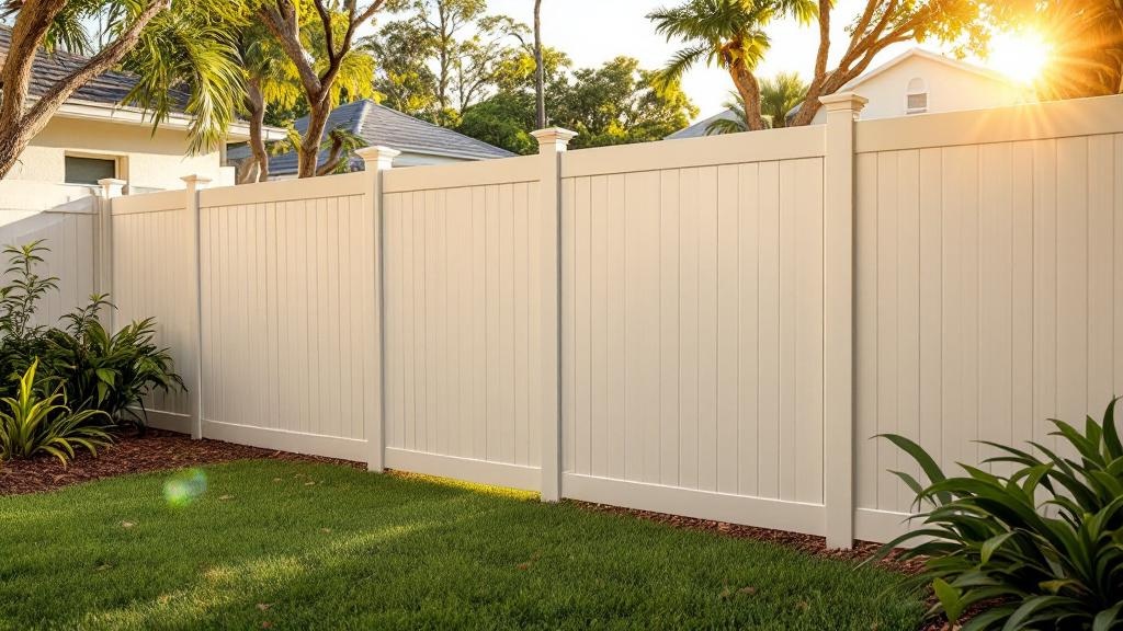vinyl full privacy - 6-foot installation by fence contractor in Miami, Florida