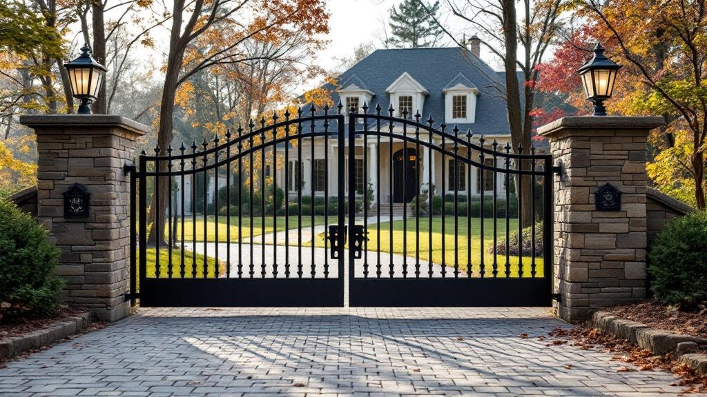 Professional driveway gate installation in Nashville - property entrance