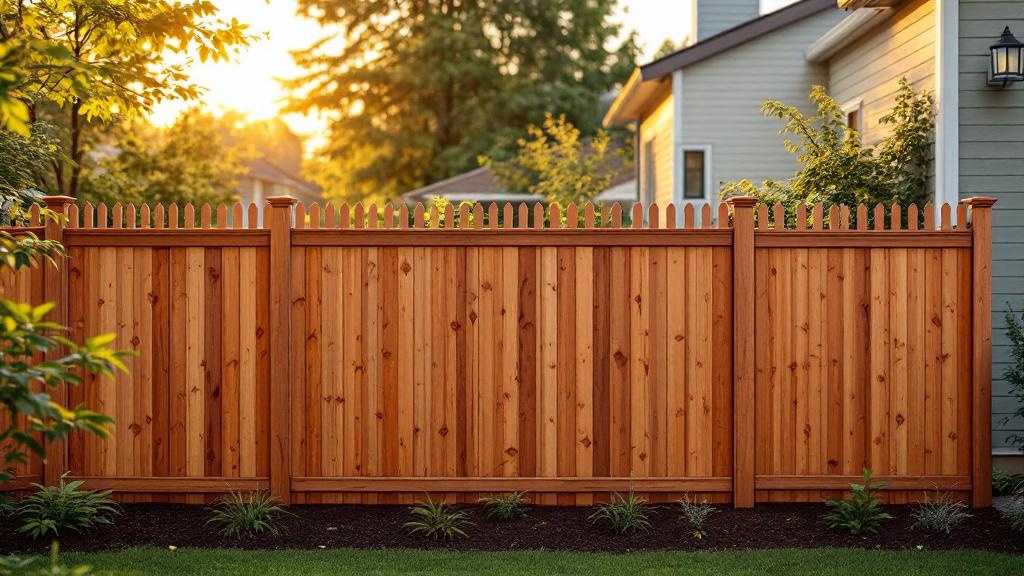 Western Red Cedar flat-top - 8-foot installation by fence contractor in Portland, Oregon