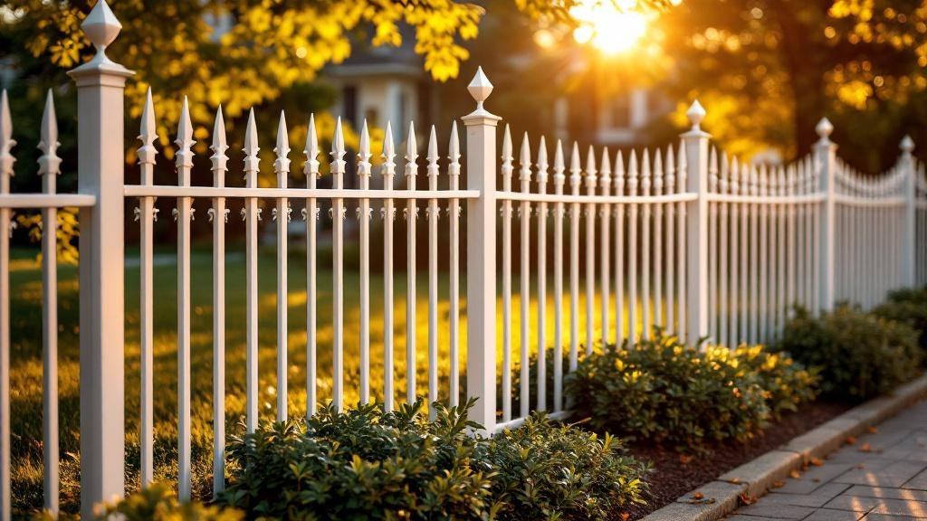 aluminum spear-top - 6-foot installation by fence contractor in Raleigh, North Carolina
