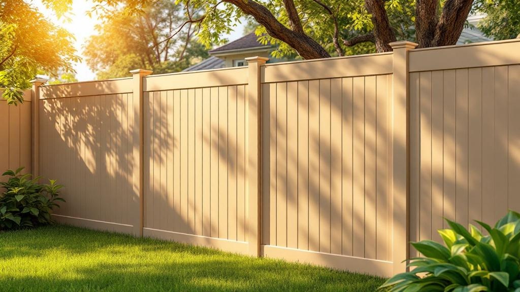 Professional vinyl fence installation in Tampa - low-maintenance boundary