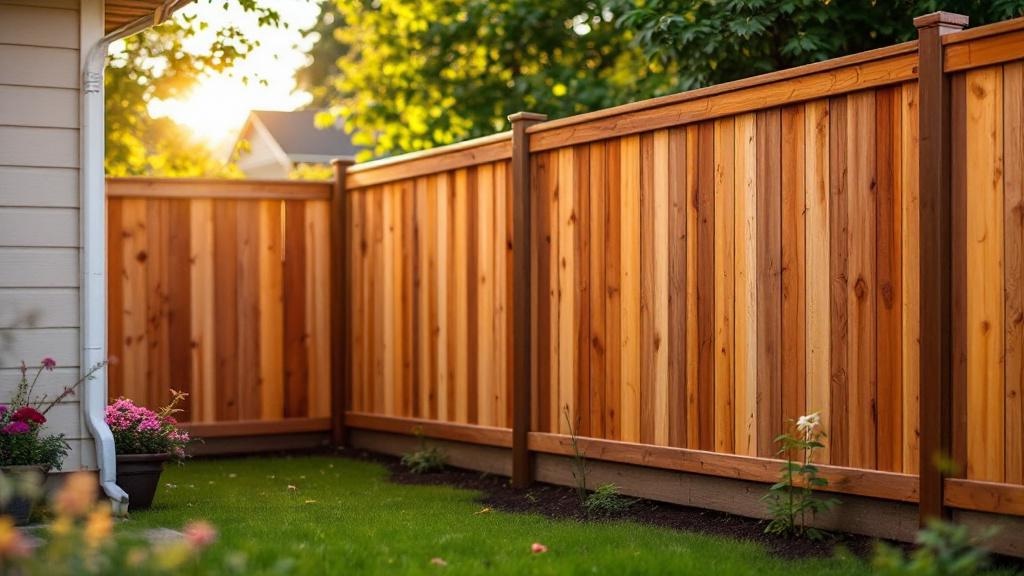 Professional wood privacy fence installation in Portland - backyard privacy