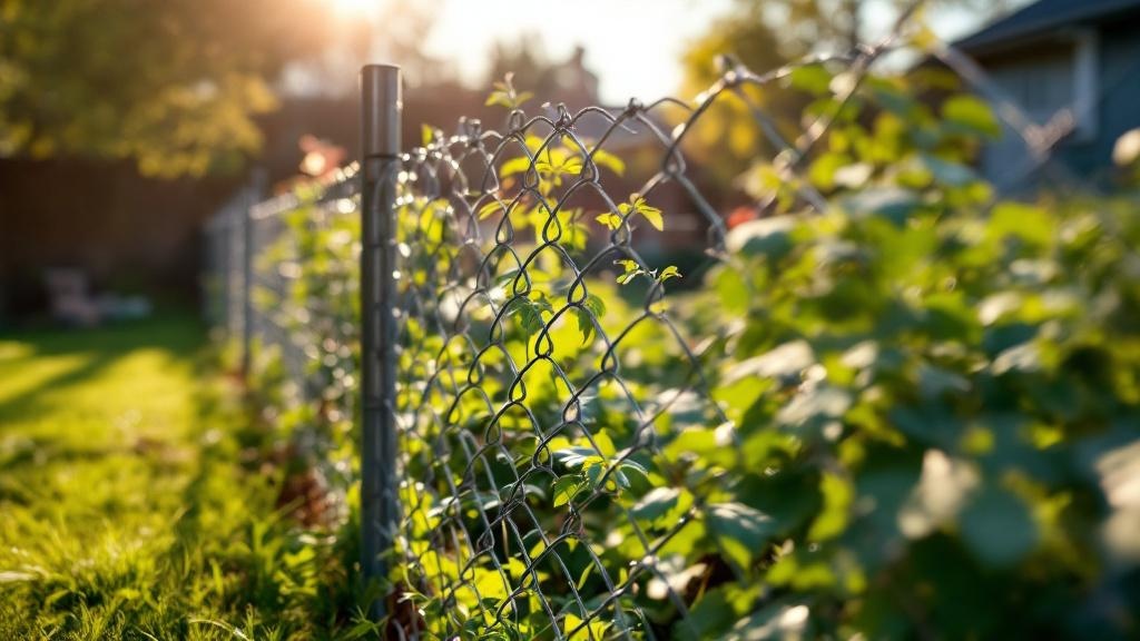 Professional chain link fence installation in Portland - garden protection