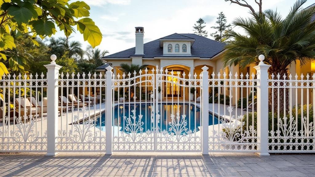 Professional aluminum fence installation in Miami - pool enclosure