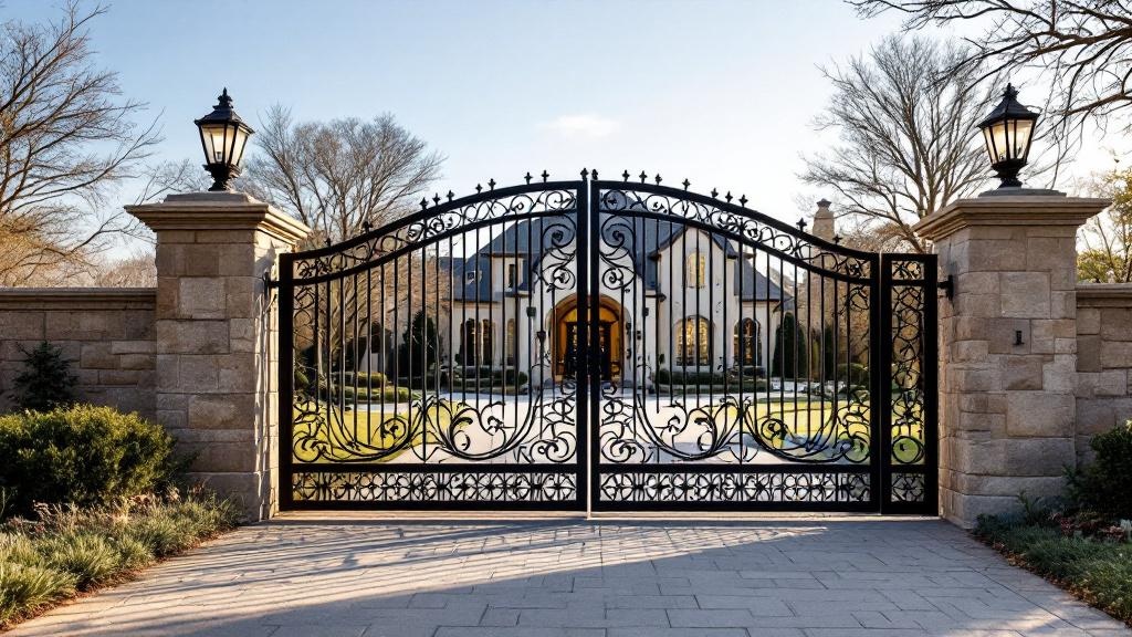 Dallas driveway gate contractor - quality wrought iron work