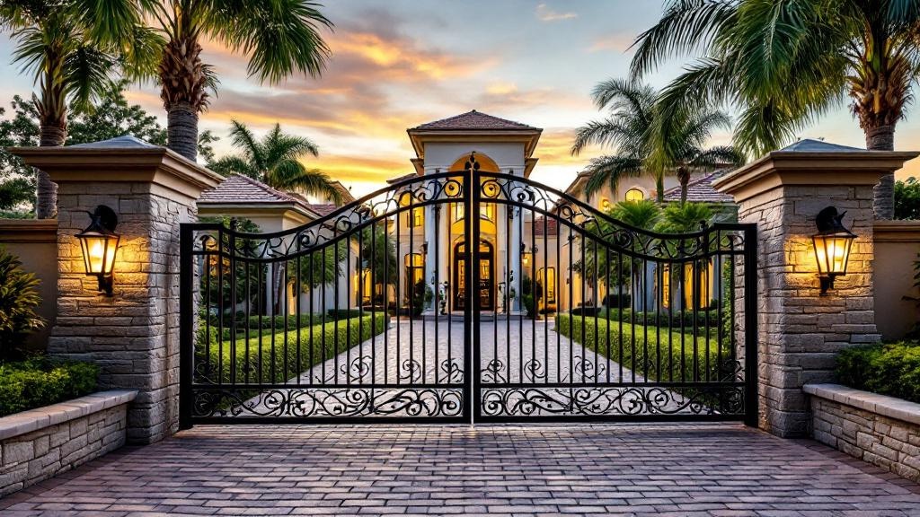 Miami driveway gate contractor - quality aluminum work