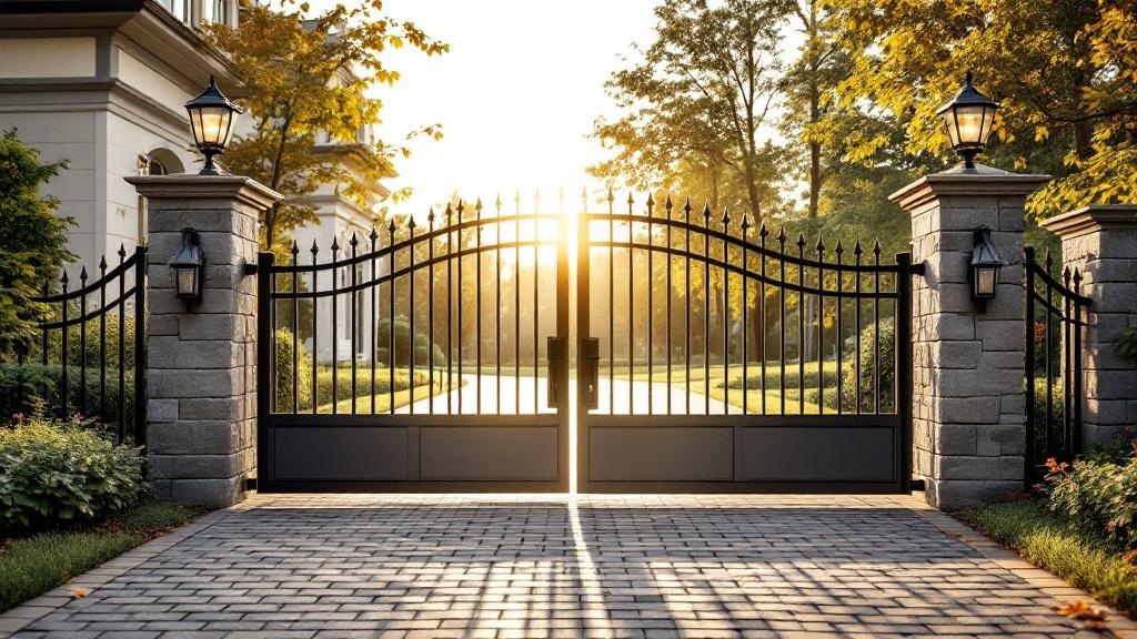 Professional driveway gate installation in Nashville - property entrance