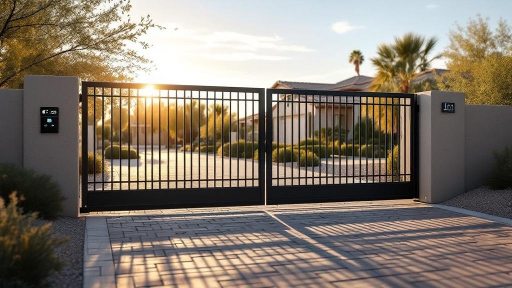 steel automatic gate for secure vehicle access in Nevada