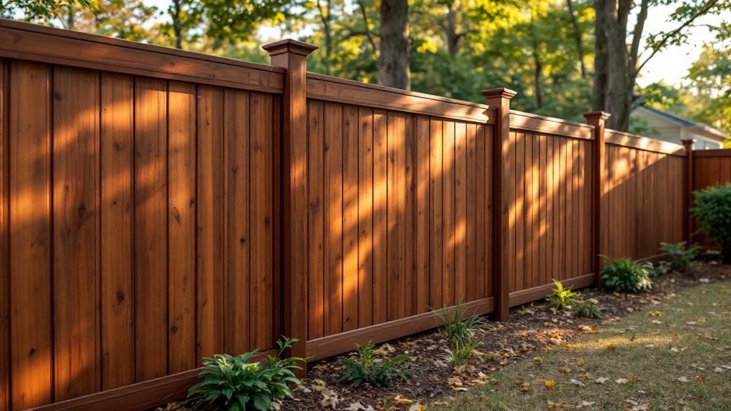 Professional wood privacy fence installation in Atlanta - backyard privacy