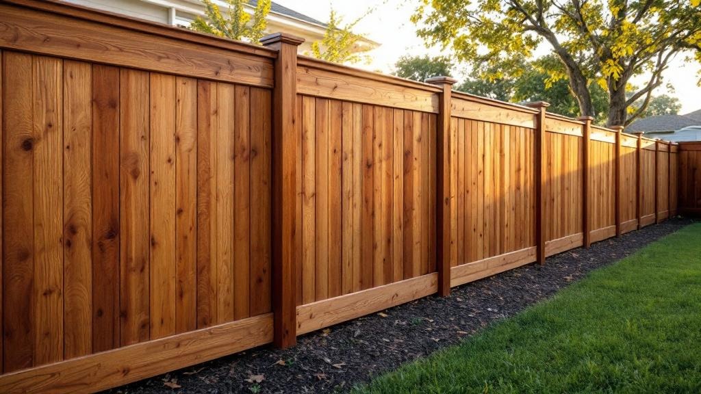 Pressure-Treated Pine board-on-board - 6-foot installation by fence contractor in Miami, Florida