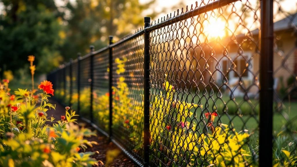 Professional chain link fence installation in Portland - garden protection