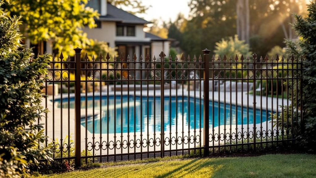 aluminum puppy picket - 6-foot installation by fence contractor in Portland, Oregon