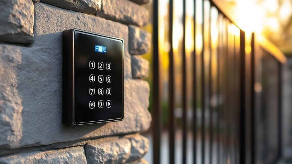 modern access control gate access control - professional installation by fence contractor in Salt Lake City, Utah