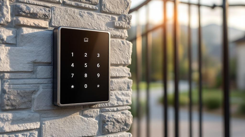 modern access control gate access control - professional installation by fence contractor in Salt Lake City, Utah