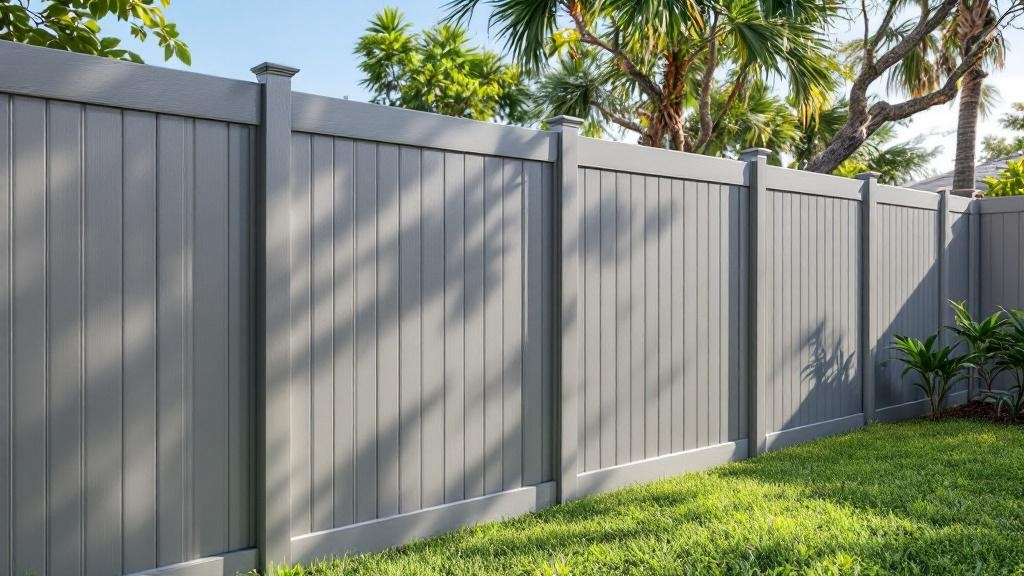 vinyl full privacy - 6-foot installation by fence contractor in Miami, Florida