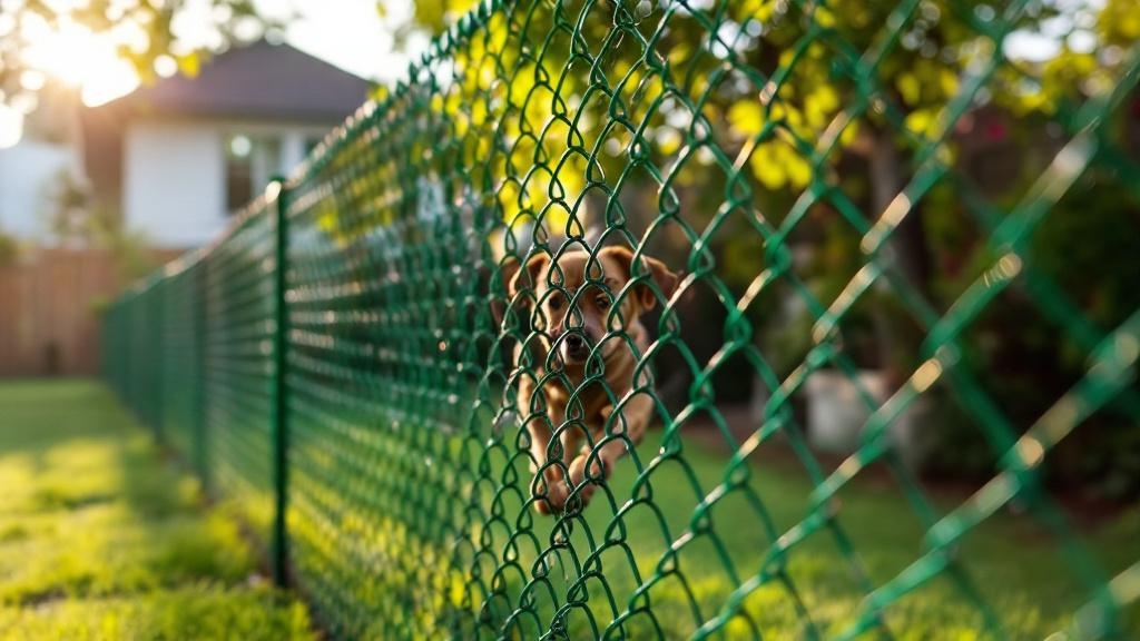 Professional chain link fence installation in Seattle - backyard pet containment