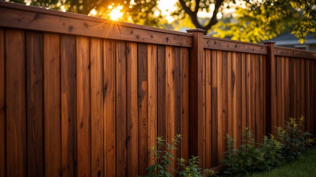 Professional wood privacy fence installation in Tampa - backyard privacy