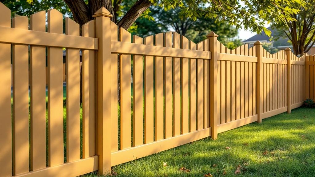 vinyl vinyl fence for low-maintenance boundary in Texas