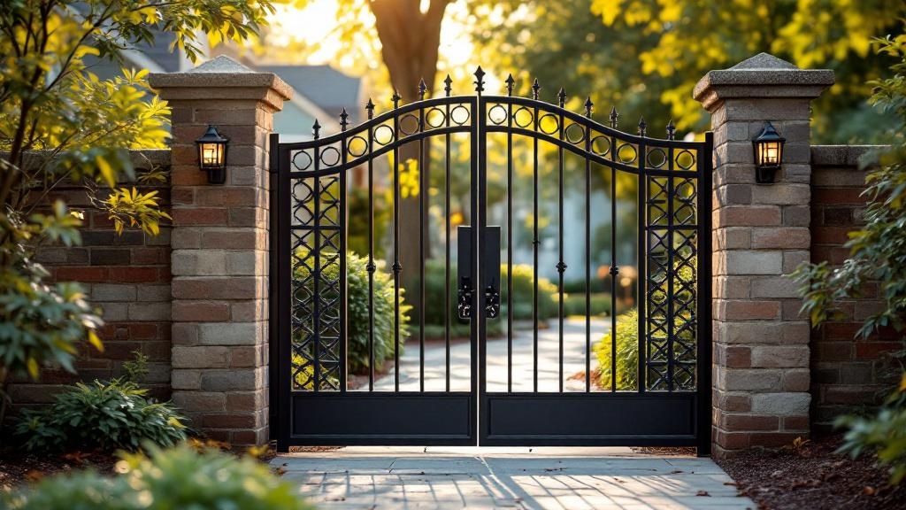 Professional walk gate installation in Raleigh - side yard access