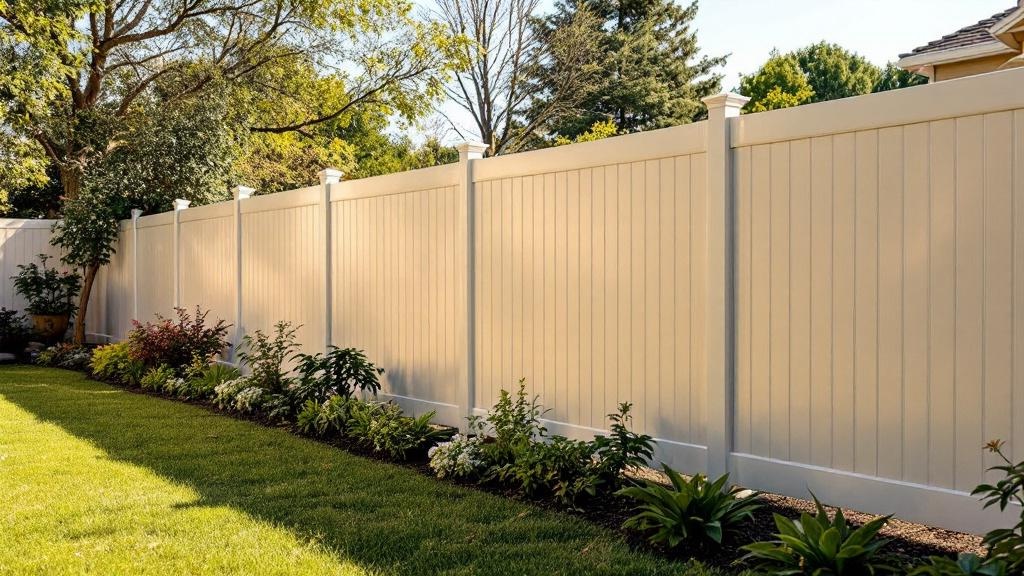 vinyl full privacy - 6-foot installation by fence contractor in Phoenix, Arizona