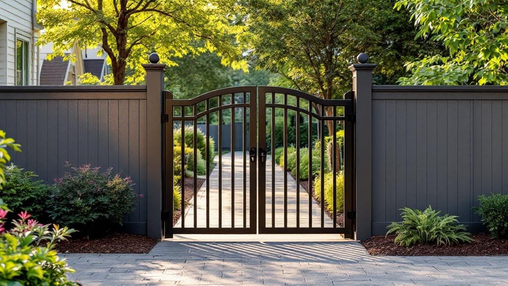 Professional walk gate installation in Raleigh - side yard access