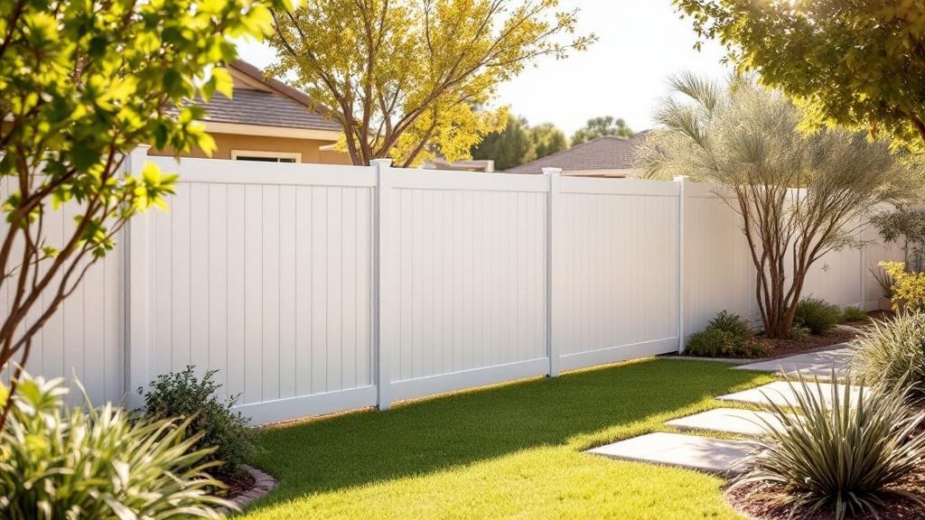 vinyl vinyl fence for low-maintenance boundary in Nevada
