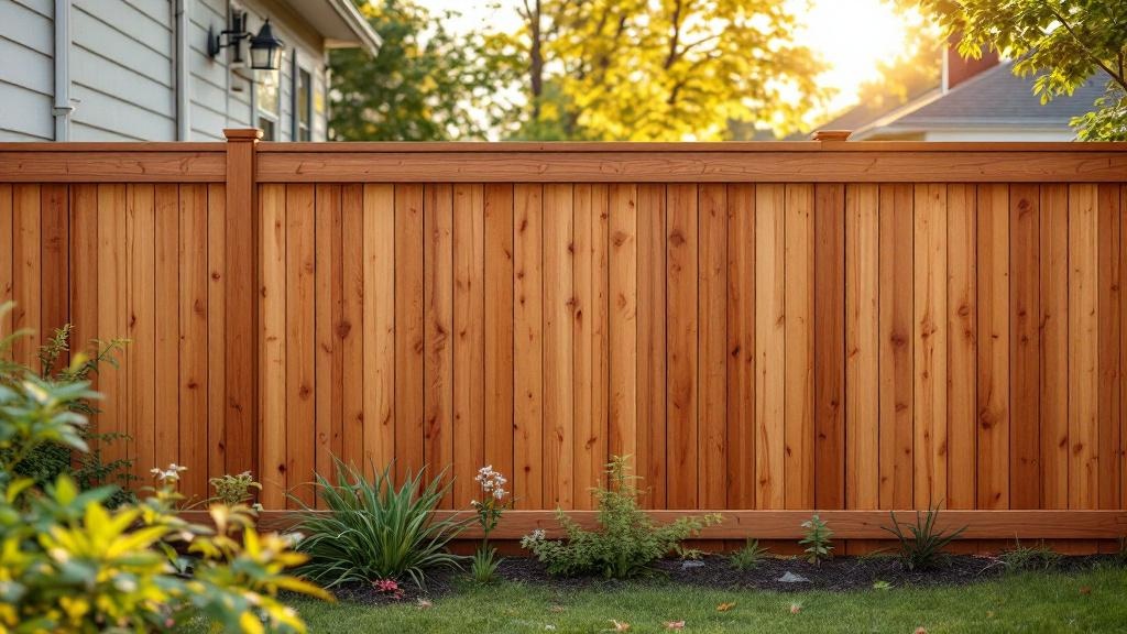 Professional wood privacy fence installation in Seattle - backyard privacy