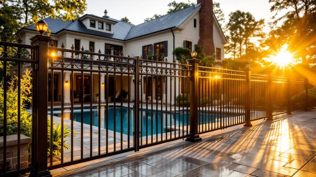 Charlotte aluminum fence contractor - quality aluminum work