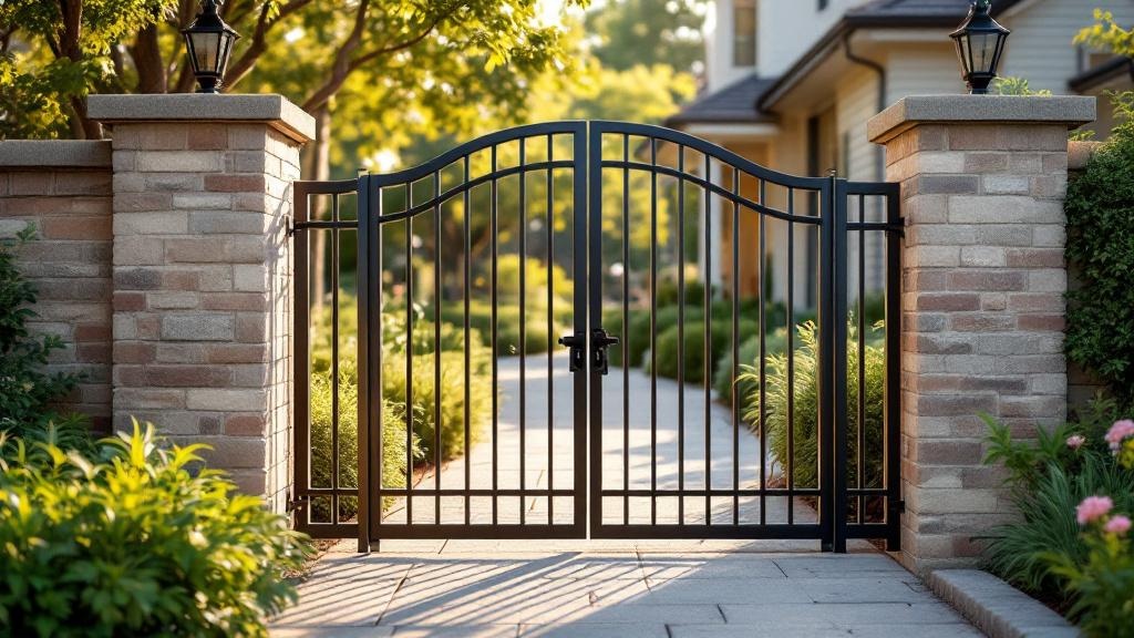 Professional walk gate installation in Dallas - side yard access